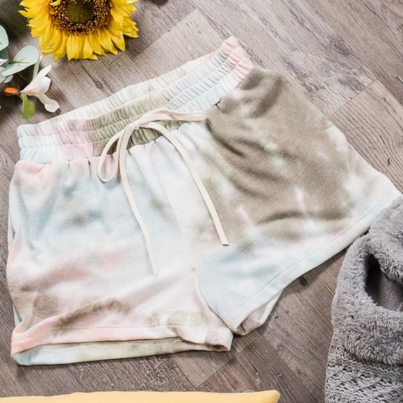 Pants - Tie Dye Drawstring shorts